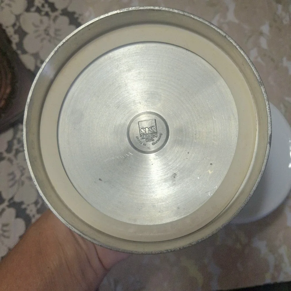 RARE Ceramic Carousel Cookie Jar Pewter Lid Seltmann Weiden x Schmidt Vtg 1998